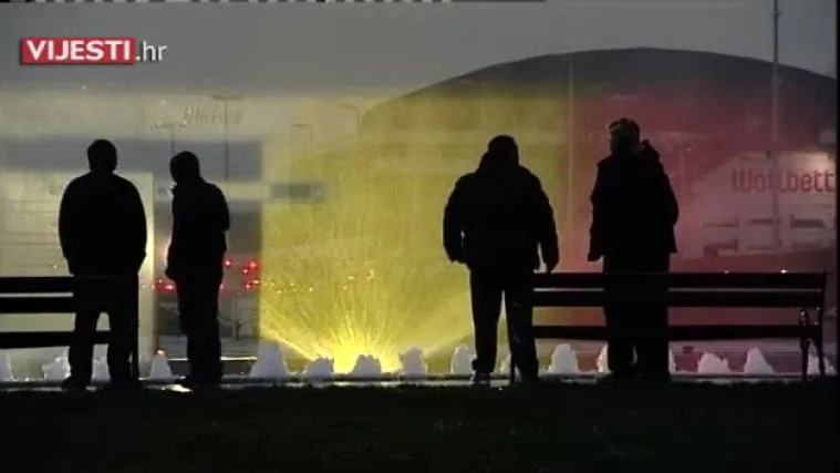 Zagrebačke fontane u znak solidarnosti oslikavaju boje belgijske zastave