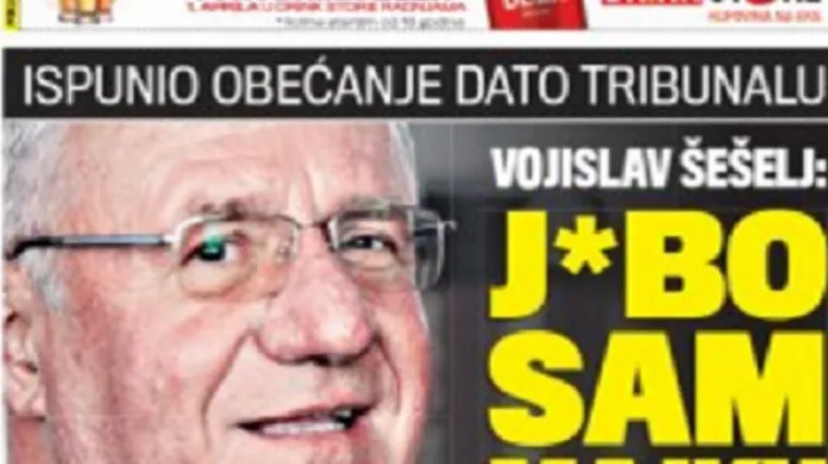 Kako izgledaju naslovnice medija u Srbiji nakon presude &Scaron;e&scaron;elju