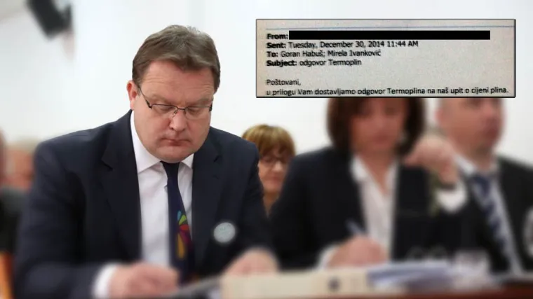 Slučaj Termoplin: Ovo je mail poslan gradonačelniku Habu&scaron;u jo&scaron; 2014. godine