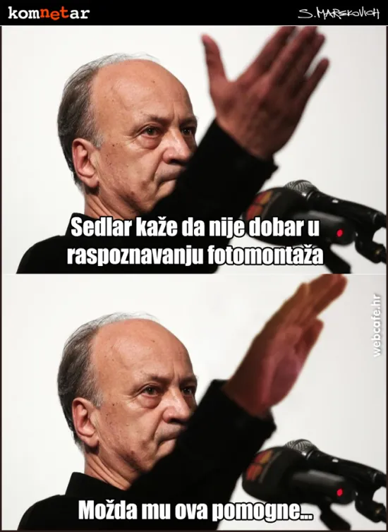 Akcija 'Pomozimo Jakovu Sedlaru da prepozna fotomontaže'