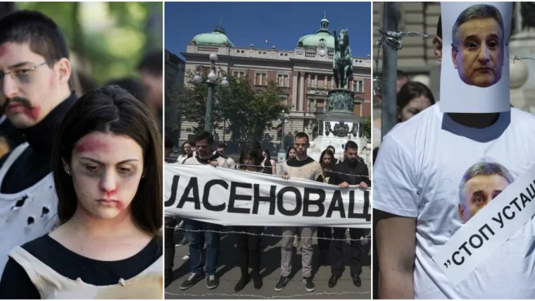 S maskama Karamarka, Hasanbegovića i Tuđmana hodali po Beogradu i glumili logora&scaron;e