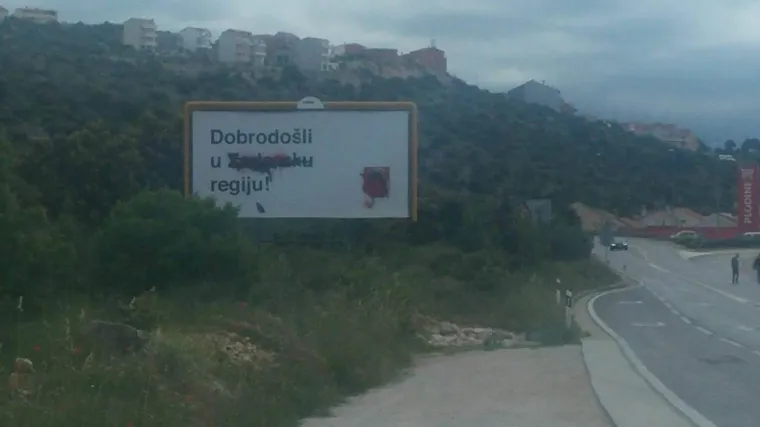I&scaron;aran plakat &lsquo;Dobrodo&scaron;li u Zadarsku regiju&rsquo;