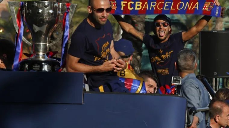 Ovako izgleda Barcelonina proslava naslova prvaka s navijačima
