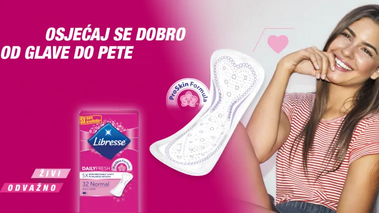 Libresse Dailyfresh dnevni ulo&scaron;ci &ndash; Osjećaj se dobro od glave do pete