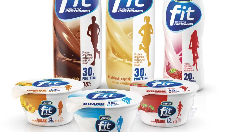 Dukat predstavio novu liniju Dukat Fit mliječnih proizvoda bogatih proteinima