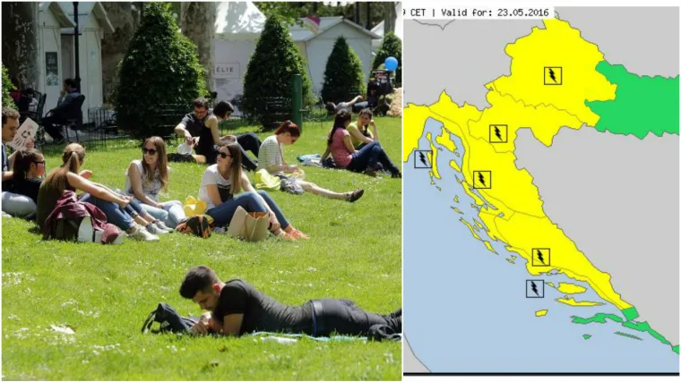 Danas vrijeme za ro&scaron;tilj i uživanje, ali već za sutra objavili žuti alarm