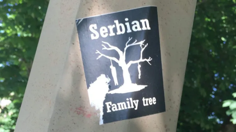 Pored zagrebačkog vrtića uslikana sramotna poruka mržnje upućena Srbima