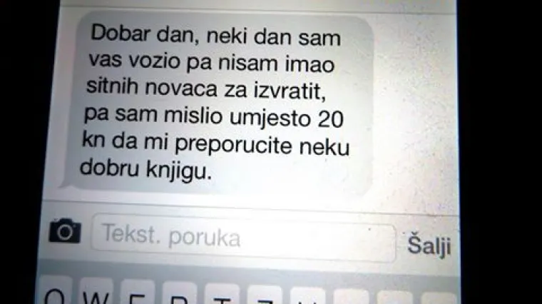 Zagrebački taksist zapalio Facebook: 'Ne morate mi platiti, samo mi preporučite neku dobru knjigu!'