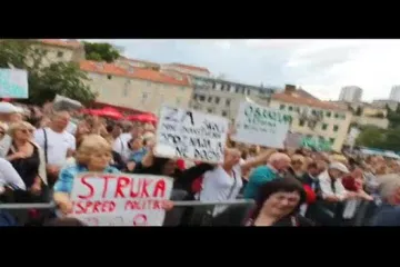 Damir Urban na riječkom prosvjedu