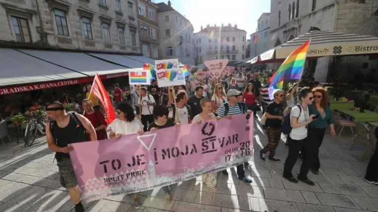 Split Pride okupio oko 200 osoba: 'Ovo je za sve koji se osjećaju diskriminiranima i obespravljenima'