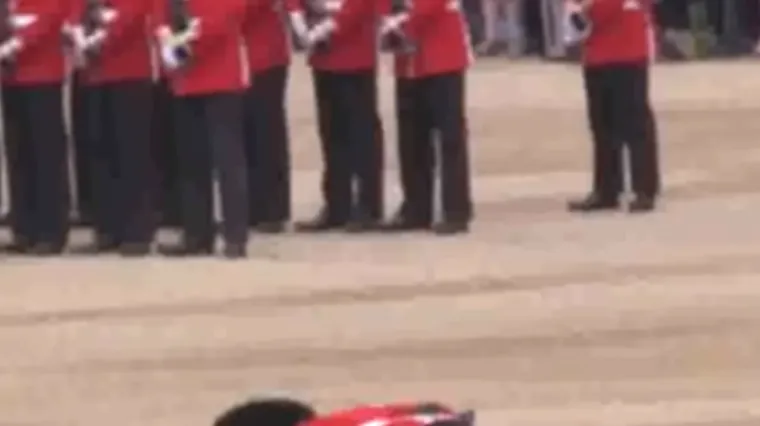 Vojnik se onesvijestio na proslavi kraljičinog rođendana