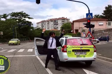 Pomahnitali taksist pištoljem mahao po Rijeci!