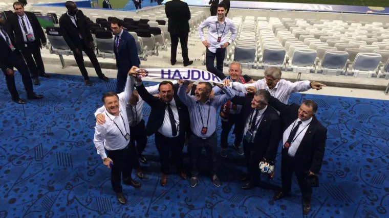 Što su htjeli poručiti? Mamić, Šuker i Horvatinčić proslavili pobjedu sa šalom Hajduka