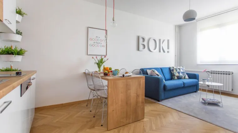 'Ženska' nota malog zagrebačkog stana za najam