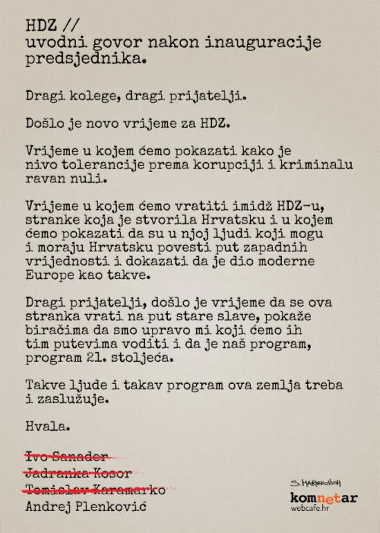 Mala zemlja za veliki govor