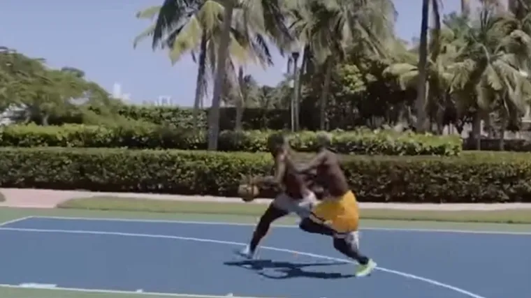 I dok se se odmaraju u Miamiju, dvije zvijezde odlučile zaigrati ko&scaron;arku