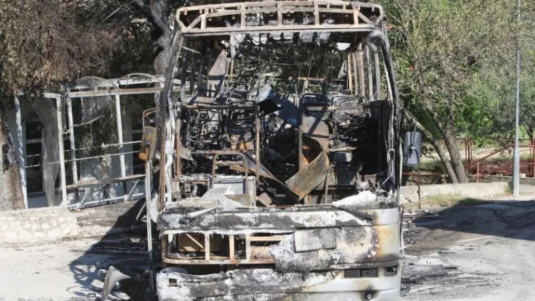 Posve izgorio na putu za Petrinju, prevozio vojnike