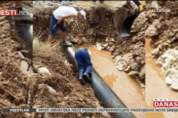 Nema vode u Vodicama: pukao magistralni cjevovod, 15 tisuća turista čeka na popravak