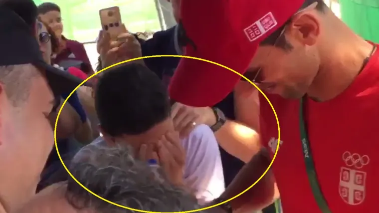Klinac se gu&scaron;io u suzama kad je vidio svog idola, pogledajte kako je Nole reagirao