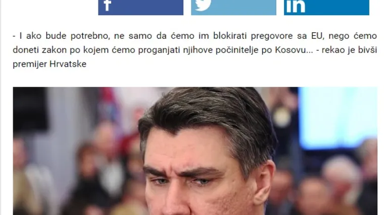 'Hrvatska ne prestaje s uvredama, to je usta&scaron;ki ispad!'