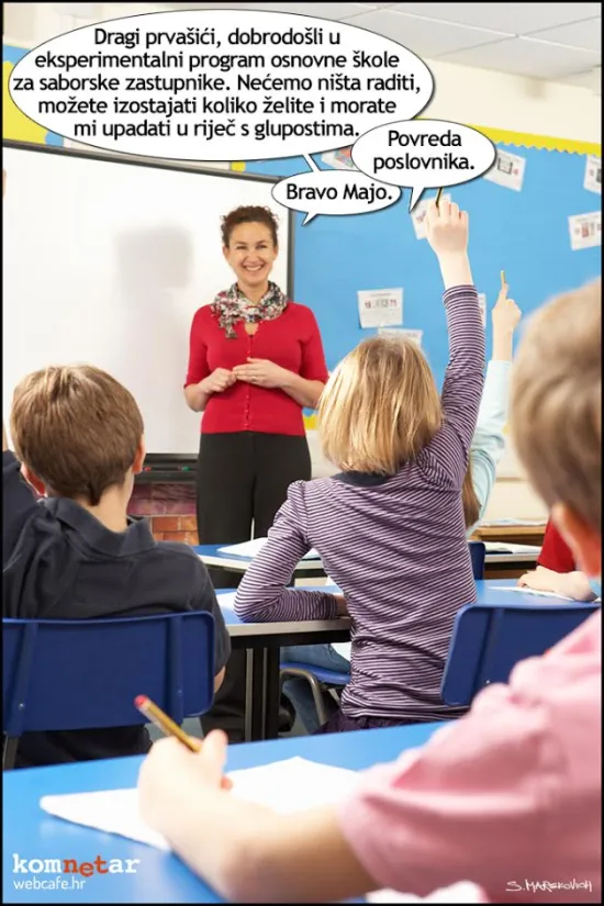 Prvi dan &scaron;kole u Hrvatskoj...