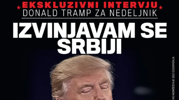 'Nedeljnik' izmislio intervju u kojem se Trump ispričao za bombardiranje Beograda