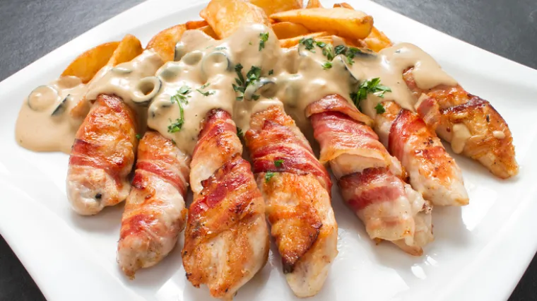 Brzinski ručak: Kremasta piletina omotana &scaron;pekom