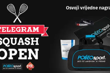 Još samo danas prijave naTelegram Squash Open turnir. Jeste li već rezervirali svoje mjesto?
