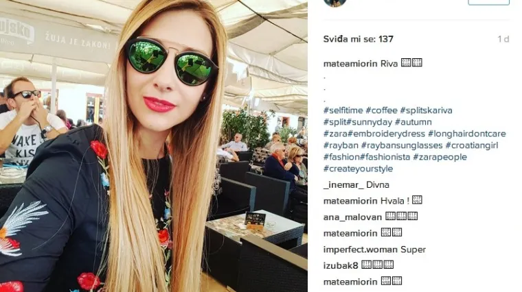 &lsquo;Lijepa na&scaron;a&rsquo; Matea među najljep&scaron;im Hrvaticama instagrama