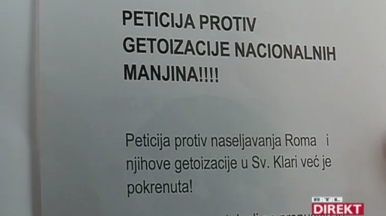Stanovnici Svete Klare ne žele Rome: grad Zagreb ondje želi napraviti centar za integraciju, ali ni Romi ne žele u geto