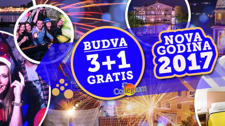Skupi ekipu i besplatno otputuj u Budvu na doček 2017!