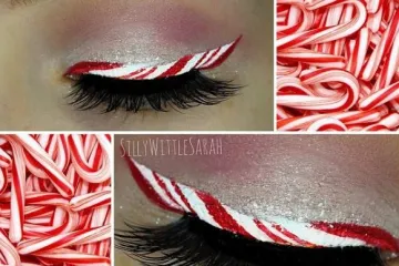 Tu&scaron; za kapke koji izgleda poput lizalice jedan je od najslađih blagdanskih make-upova