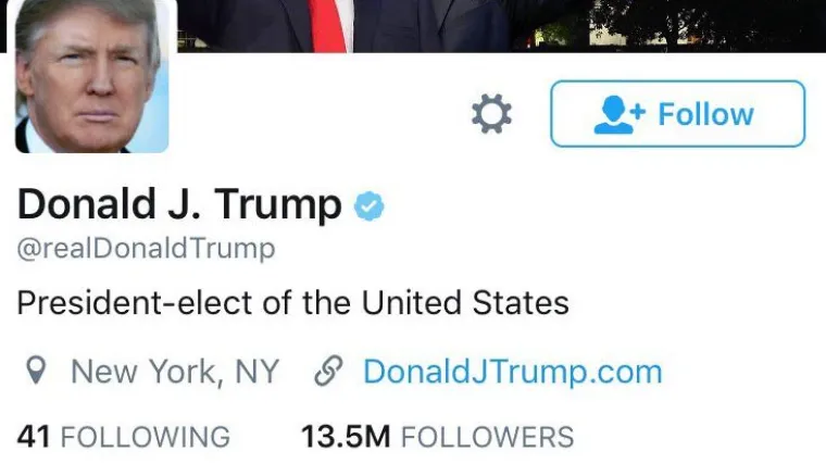 Prvi Trumpov potez nakon progla&scaron;enja pobjednika izbora: ažurirao 'info' o sebi na Twitteru