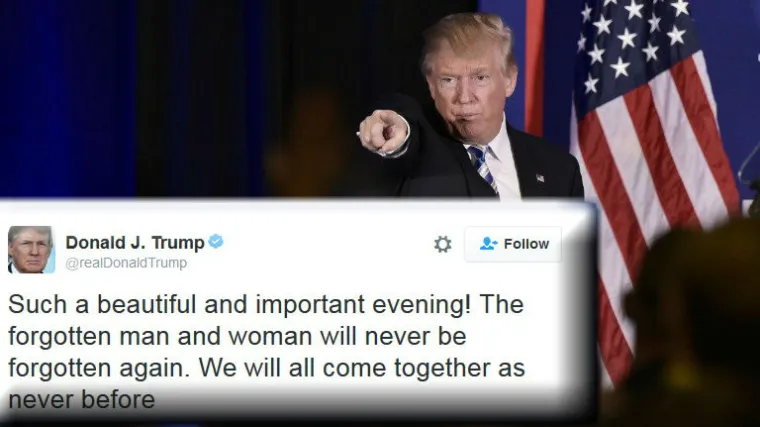 Izabrani predsjednik SAD-a objavio prvi tvit