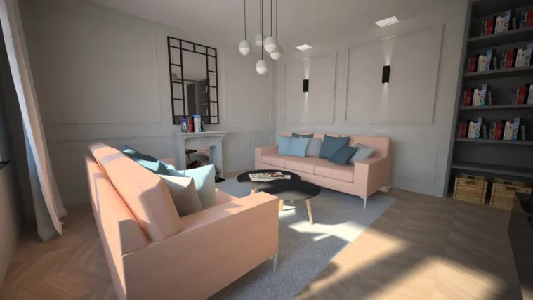 Pogledajte opremanje dnevnog boravka inspiriranog francuskim stilom