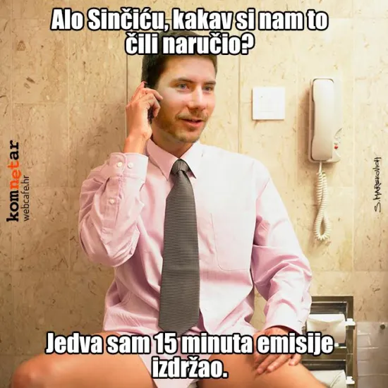 A, zato mu se žurilo...