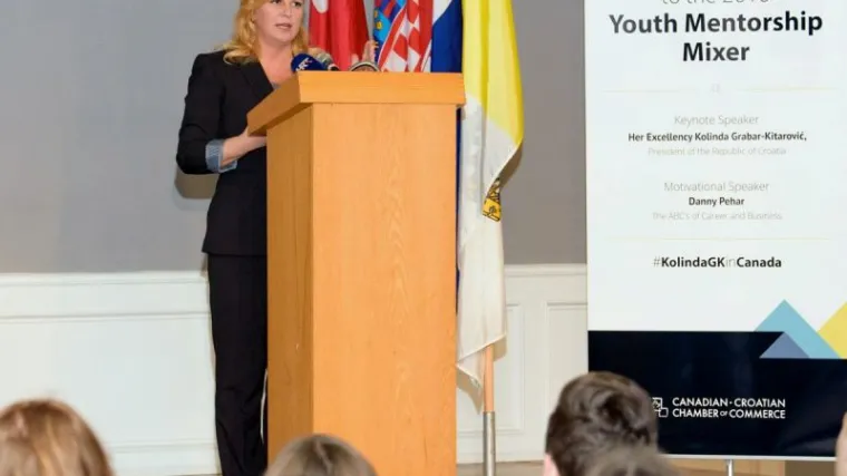 Kolinda Grabar-Kitarović u Kanadi se sastala s mladima i svećenicima: 'Hrvatskom &scaron;kolstvu je nužna reforma'