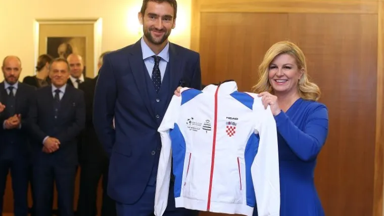 Predsjednica Kolinda Grabar Kitarović primila Čilića i dru&scaron;tvo