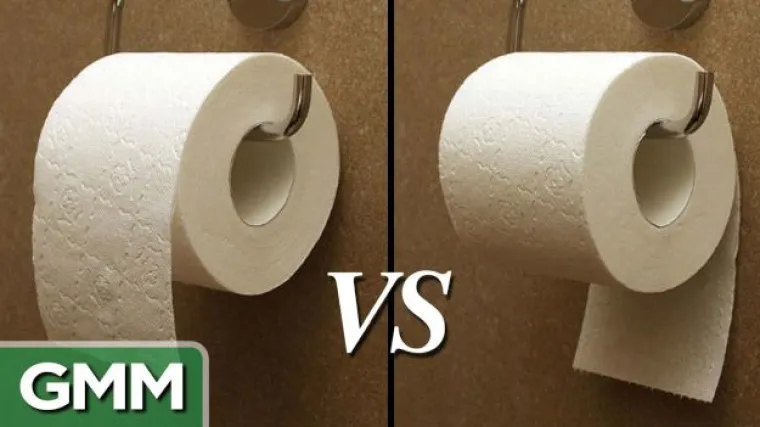 Kako je ispravno okrenuti rolu toaletnog papira?