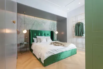 Spavaća soba u zelenim nijansama