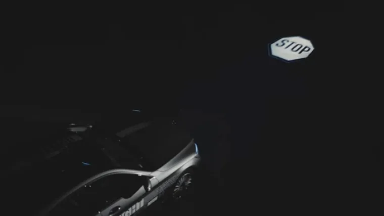 Mercedes prednjim svjetlima projicira prometne znakove na cestu