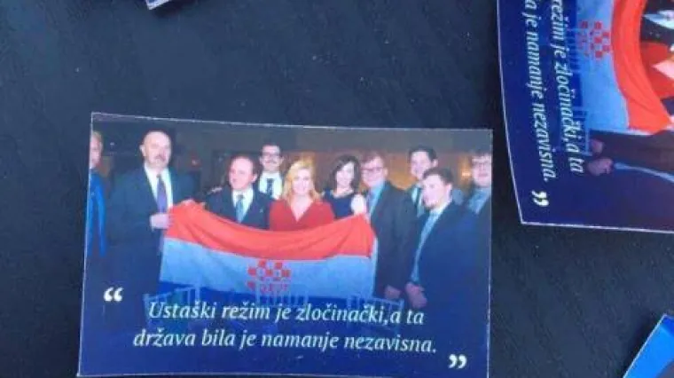Mladi HNS-ovci u Rijeci dijelili promotivne sličice hrvatske predsjednice s njezinim najzvučnijim izjavama