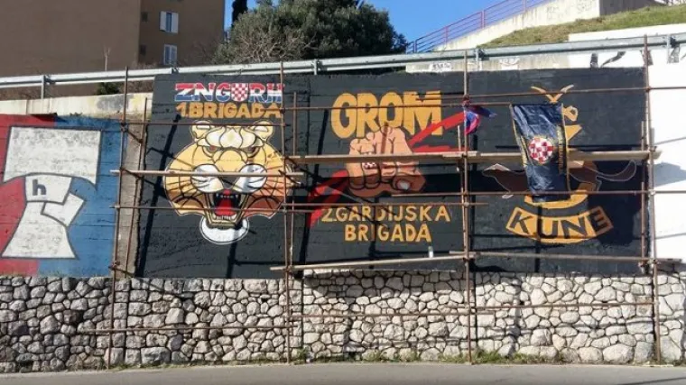 Napeto u Dubrovniku: grad naložio brisanje ogromnog murala, branitelji i torcida&scaron;i se protive