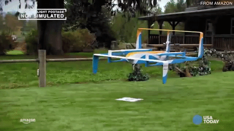 Amazon se hvali uspje&scaron;nom prvom dostavom paketa dronom