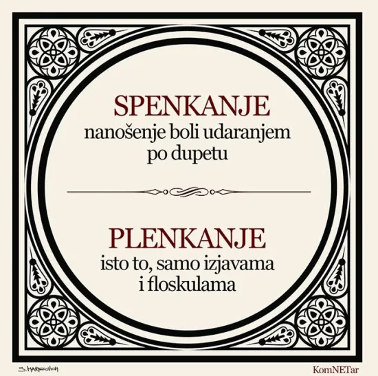 Učimo nove riječi: Plenkanje