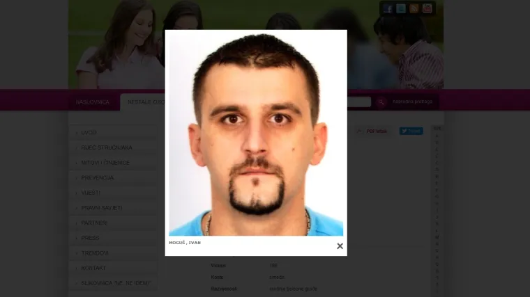 Nestao policajac Ivan Mogu&scaron; iz Ekipe za očevid PU zagrebačke: nakon smjene se vi&scaron;e nije vratio kući