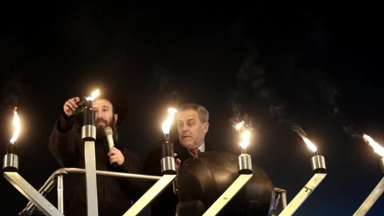 Milan Bandić s rabinom obilježio Hanuku: 'Multietičnost i multikulturalnost Zagreba može biti primjer'