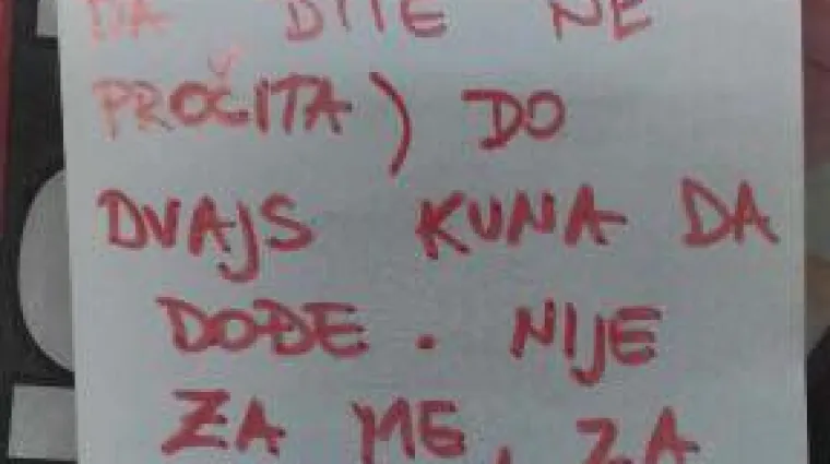 'Jedan onaj za mu&scaron;ke, umotaj u novine da dite ne vidi'