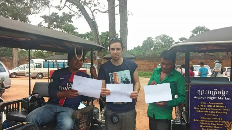 Za na&scaron;e Kauboje navijaju i u dalekoj Kambodži: RTL-ov reporter Josip Antolić predvodi tim navijača!