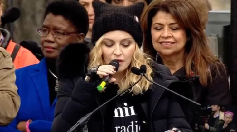 Madonna pod istragom nakon žestokog govora na maršu: 'Prošla mi je grozna misao da Bijelu kuću dignem u zrak'